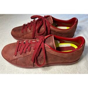 Converse Pro Leather Suede Red Men's Low Top Sneakers Shoes Size 10.5 Women‎ 12